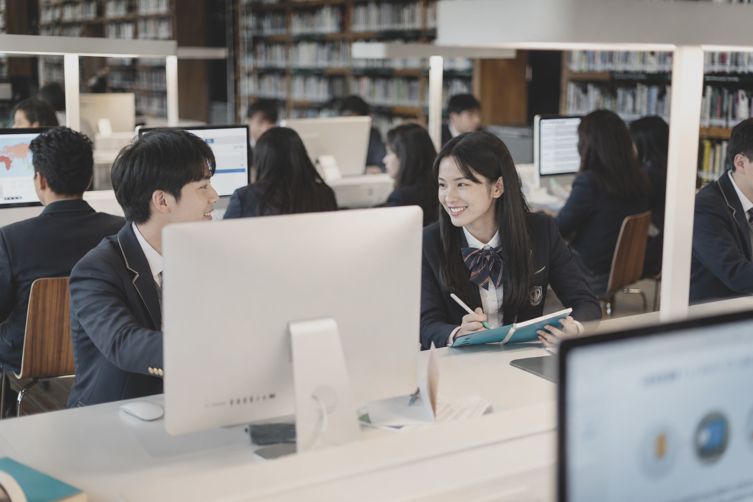 Student learning in a library